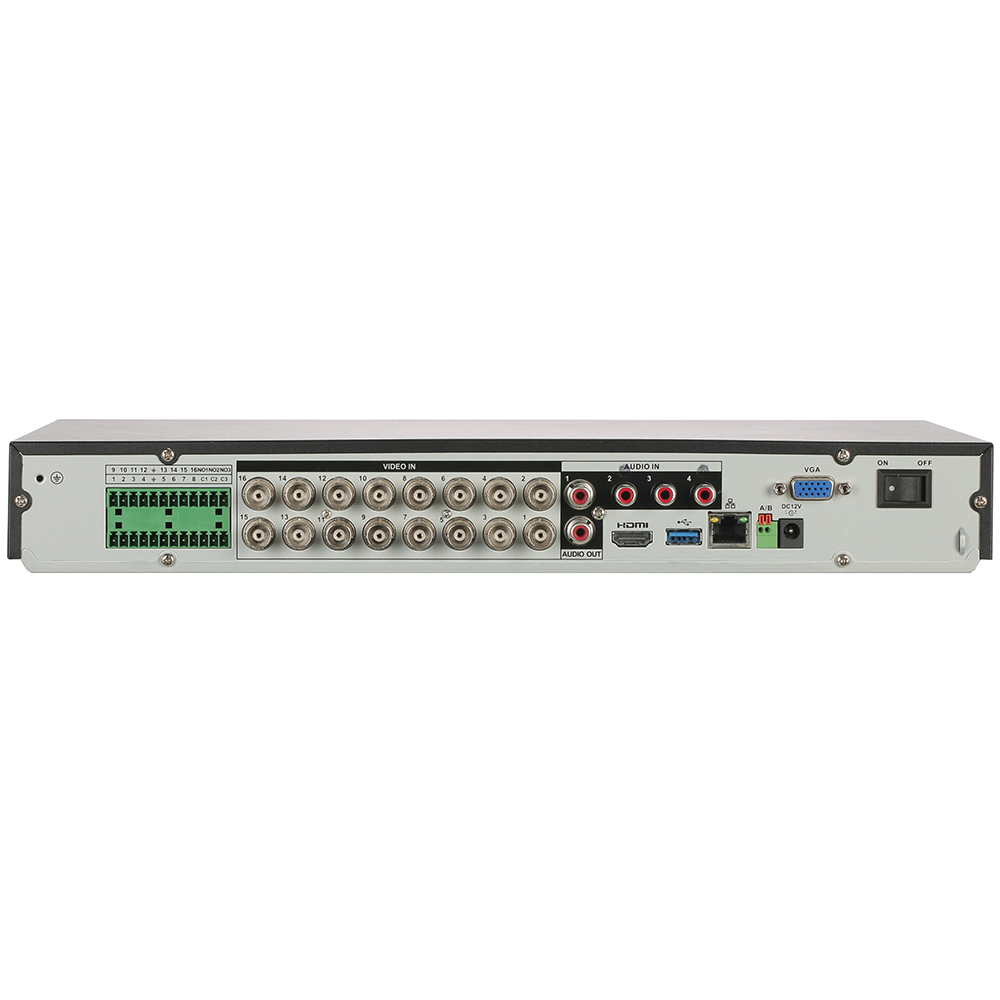 HDCVI/AHD/TVI/CVBS 16 Channel Analog Dahua Audio in/Out 7fps X72A3A H.265+/H.265/H.264+/H.264 Alarm in/Out IoT/POS Hybrid Video Recorder 4K 16 Channel IP 