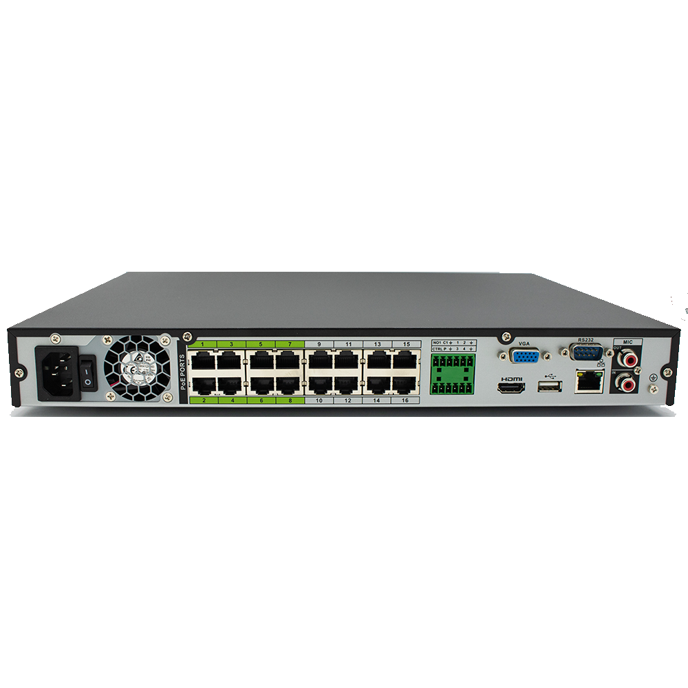 Dahua 4K 16ch NVR NVR4216-4KS2 1U H.265 Lite Network Video Recorder No POE 
