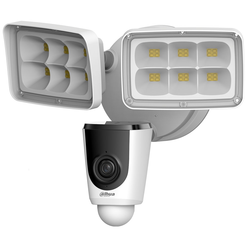 security light with alarm and camera