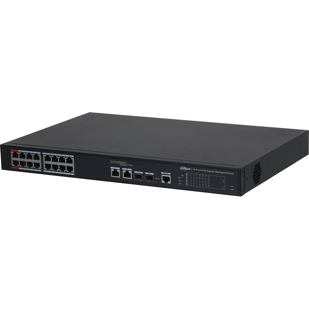 16-port PoE 2.0 Managed Ethernet Switch - Dahua Technology - World Leading  Video-Centric AIoT Solution & Service Provider